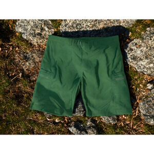 ExOfficio Amphibious Travel Shorts Green Sz. 42 Quick-Dry Hiking Swim Hybrid